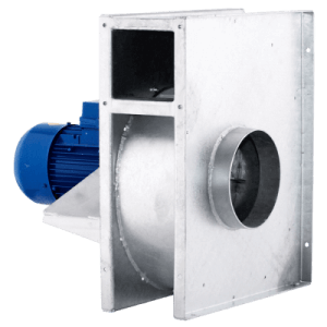 Transport-Radialventilator GMT-HT für gesättigte Luft bis 250°C, speziell für industrielle Prozesse und Lüftungstechnik entwickelt.