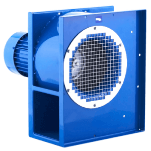 LFB Niederdruck-Radialventilator für aggressive und staubarme Gase bis 80°C, optimal für Lüftungs- und Drucklufttechnik.