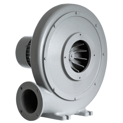 Radialventilator MPA für mittleren Druck, ideal zur Beförderung gesättigter Luft bis 80°C in Lüftungs- und Klimatechnik.