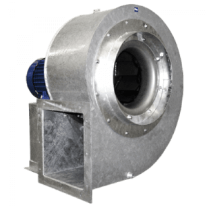 Hochtemperatur-Radialventilator MSB-HT für staubhaltige Luft, speziell entwickelt für Prozessmedien mit Temperaturen bis 250°C.