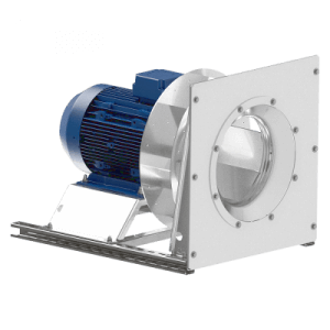Radial-Einbauventilator PBM ohne Gehäuse für Prozessmedien bis 250°C, ideal für saubere oder leicht staubige Luft in Lüftungs- und Trocknungssystemen.