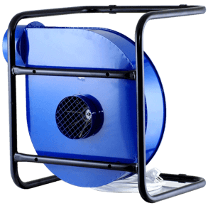 Sonderventilator ZWP Mobile für verschmutzte Luftabsaugung, vielseitig einsetzbar in Belüftungs- und Trocknungssystemen.